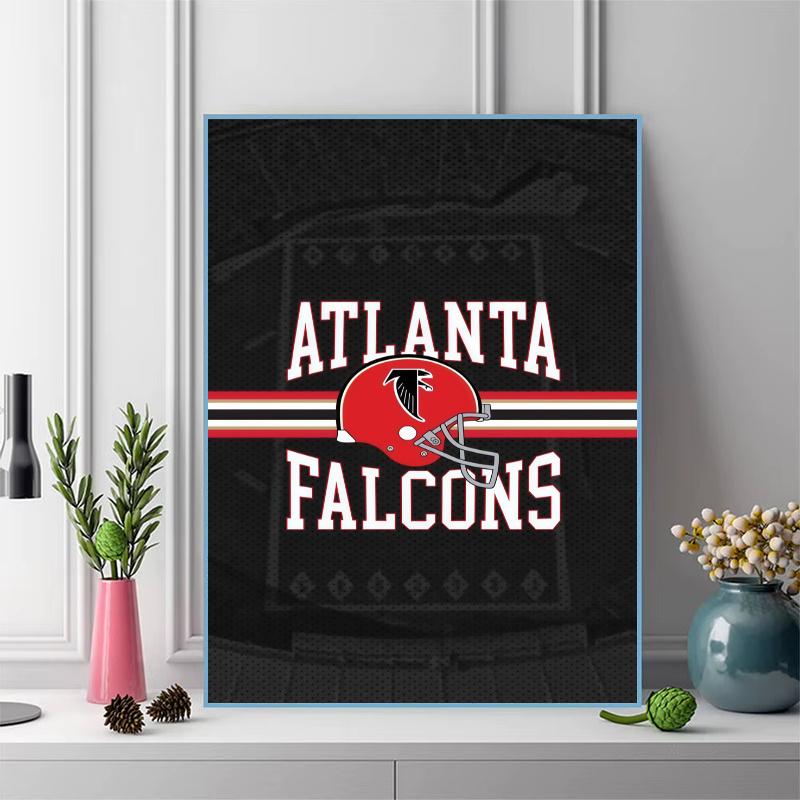 Atlanta Falcons 100% Round Full Drill 5D DIY Diamond Painting Embroidery Cross Stitch Rhinestone Décor