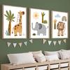 Elephant Lion Giraffe Toucan Zebra Nursery Wall Art Canvas Painting Nordic Posters And Prints Wall Pictures Baby Kids Room Decor