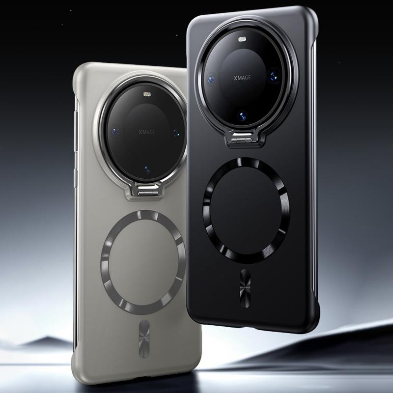 Ультратонкий магнитный чехол-подставка для Huawei Pura80 Pura70 P80 P70 Mate 70 60 Pro Plus Для Magsafe Безрамочная защитная крышка