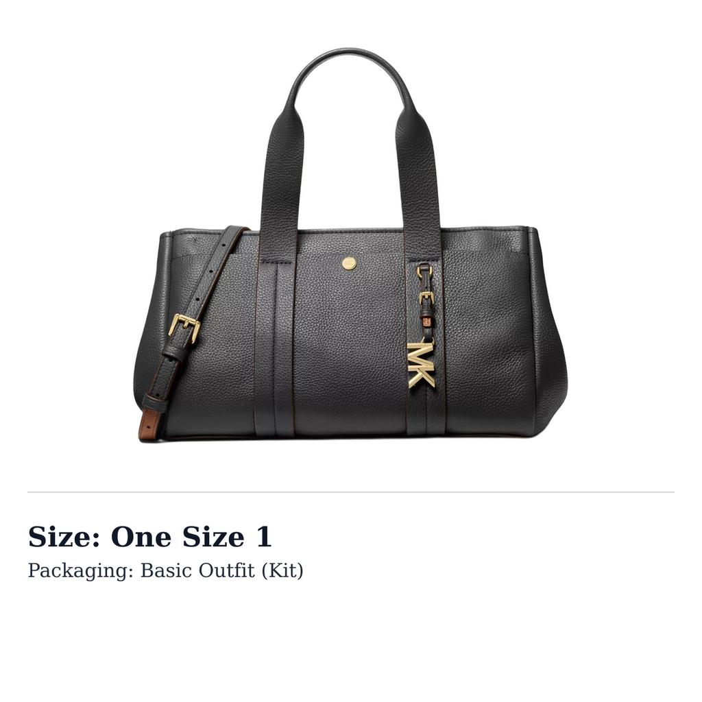 MICHAEL KORS Cow Leather Shoulder Bag, Crossbody Bag, Handbag Small Womens Black 30T5G1ZS1L-BLACK
