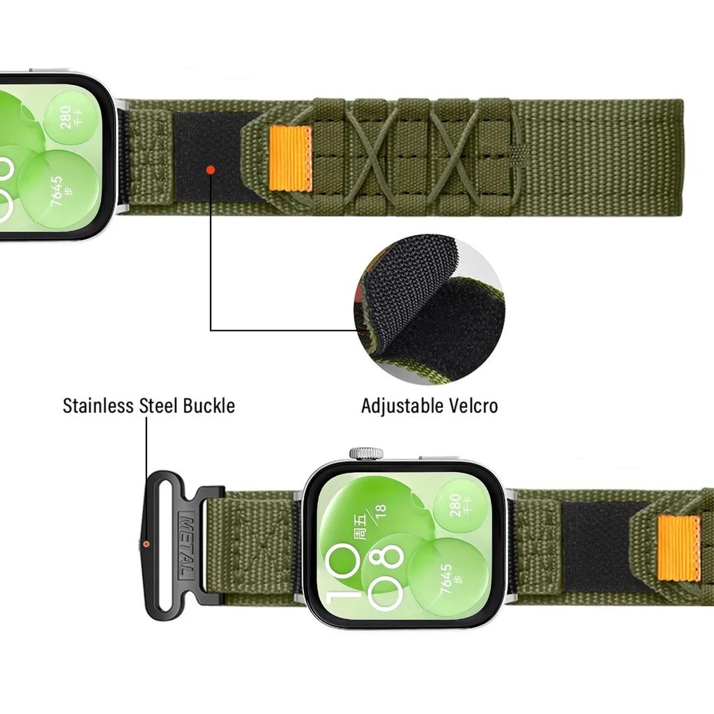 Тактический альпийский спортивный ремешок для Huawei Watch Fit 3, ремешок для часов, браслет для Huawei Watch Fit2 Fit1, нейлоновые спортивные сменные аксессуары