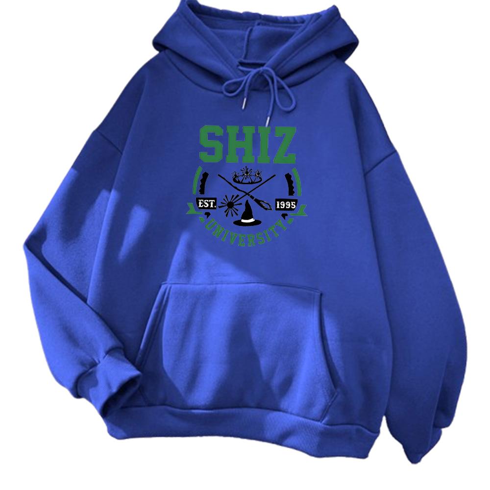 Shiz University Hoodies Wicked Movie Printing Women Men Sweatshirts Sudadera Pullovers Hoody Winter Warm Fleece Unisex Clothing