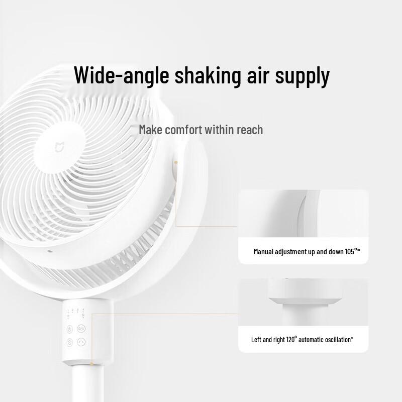 Умный вентилятор с циркуляцией воздуха Xiaomi Mijia Smart DC Inverter, китайская вилка (адаптер в комплекте)
