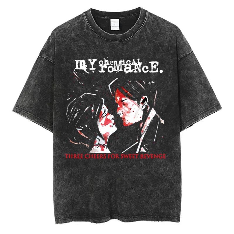 Retro Old Neutral Style Various Shark Printing Washed New Arrival Mens Clothes Tee Shirt Homme Graphic T-Shirts Men 61452