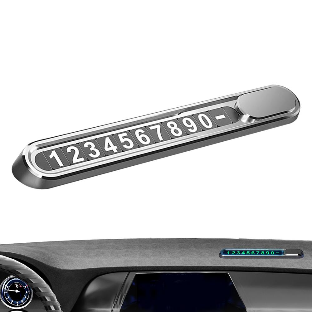 Временная парковочная карта Конфиденциальность Магнитный временный парковочный знак Светящийся в темноте Автомобильное украшение Номер телефона парковки