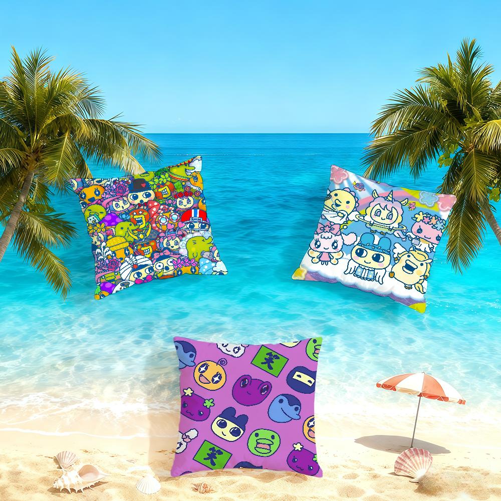 T-Tamagotchi-ES Cute Cartoon cushion cover Home Office Convenient Nordic Simplicity Hit With Zipper Cushion Cover
