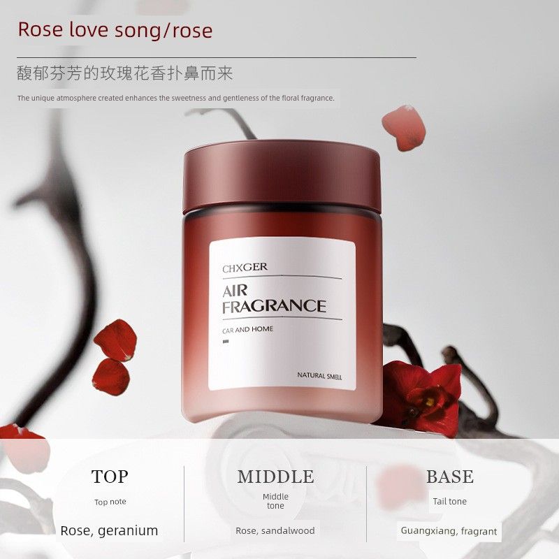 Car Interior Fragrance Solid Balm Hilton Rose Freesia Sage Tea Fragrance 2025 New Model