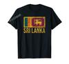 ZX More Design Vintage Sri Lanka Lankan Flag Pride TShirt For Men Women T Shirt Tops Cotton Tees