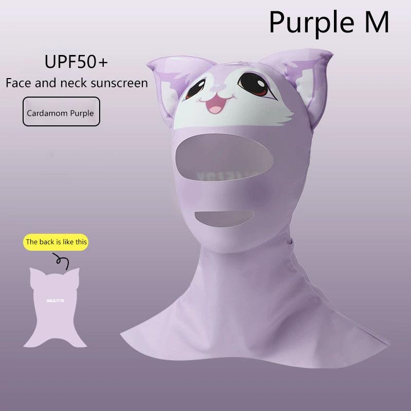 Плавание Дайвинг Facekini УФ-защита от солнца Полнолицевая маска Голова Шея Покрытие Лица Эластичная Шапочка Для Плавания Дайвинг Водные Виды Спорта Одежда