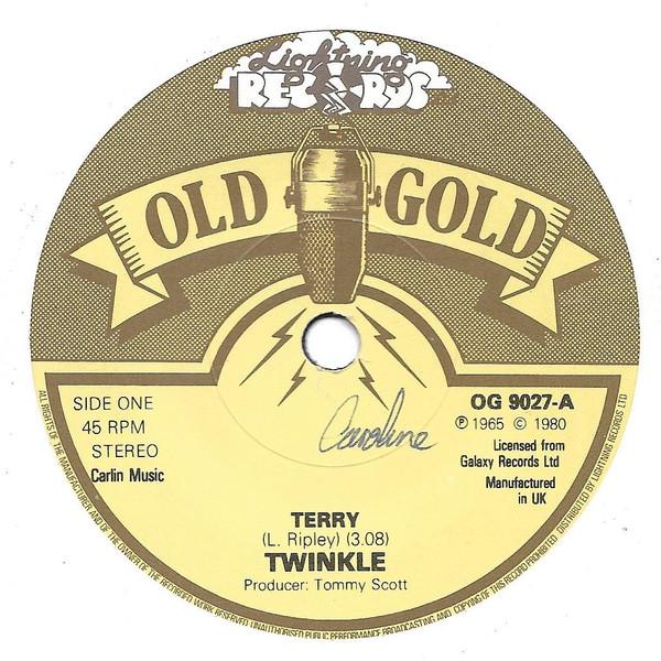 7-дюймовая пластинка TWINKLE - Terry / Golden Lights OG9027 Old Gold, Light 1980 UK Pop Б/у