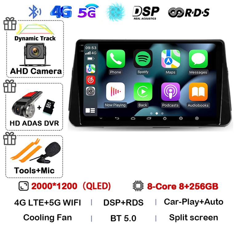 Android 14 Carplay Auto Car Radio For Nissan Kicks P15 2017-2021 Multimedia Video Player Navigation GPS Stereo Head Unit 2din 4G