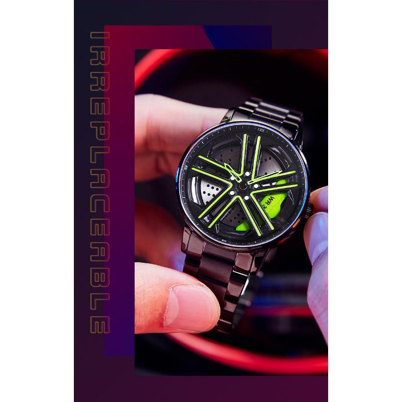 SANDA New Wheel Series Rotating Watch Men's Quartz Watch Fashion Hollow Creative Personality Cool Men's and Women's Watch