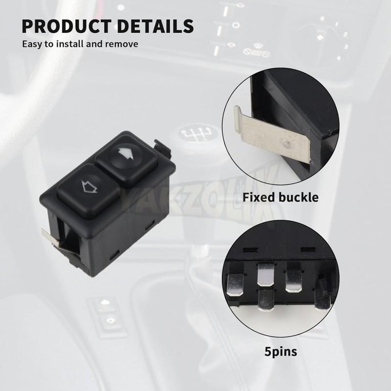 For BMW E23 E24 E28 E30 L6 M5 316 316i 318i 318is 320i 323i 1982 -1992 Power Window Switch Lifter Button Illuminated 61311381205