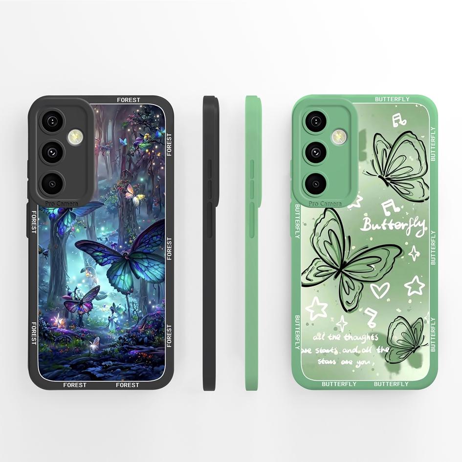 Мягкие чехлы для Samsung A55 C55 M55 A35 M35 F14 F15 Shell Pretty Sunflowers Golden Lotus Тонкий силиконовый легкий защитный корпус для Samsung Capas