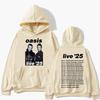 O-Oasis Live 25 Tour Hoodies Rock Band Punk Men Women Clothing Fashion Hip Hop Long Sleeves Hooded Sweatshirt Oversized Pullover