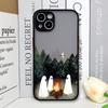 Милый Мультяшный Маленький Призрак Чехол для Телефона для IPhone 16 14 15 Pro Max 11 12 13 Mini 7 8 Plus X XS XR Задняя Крышка Забавные Подарки на Хэллоуин