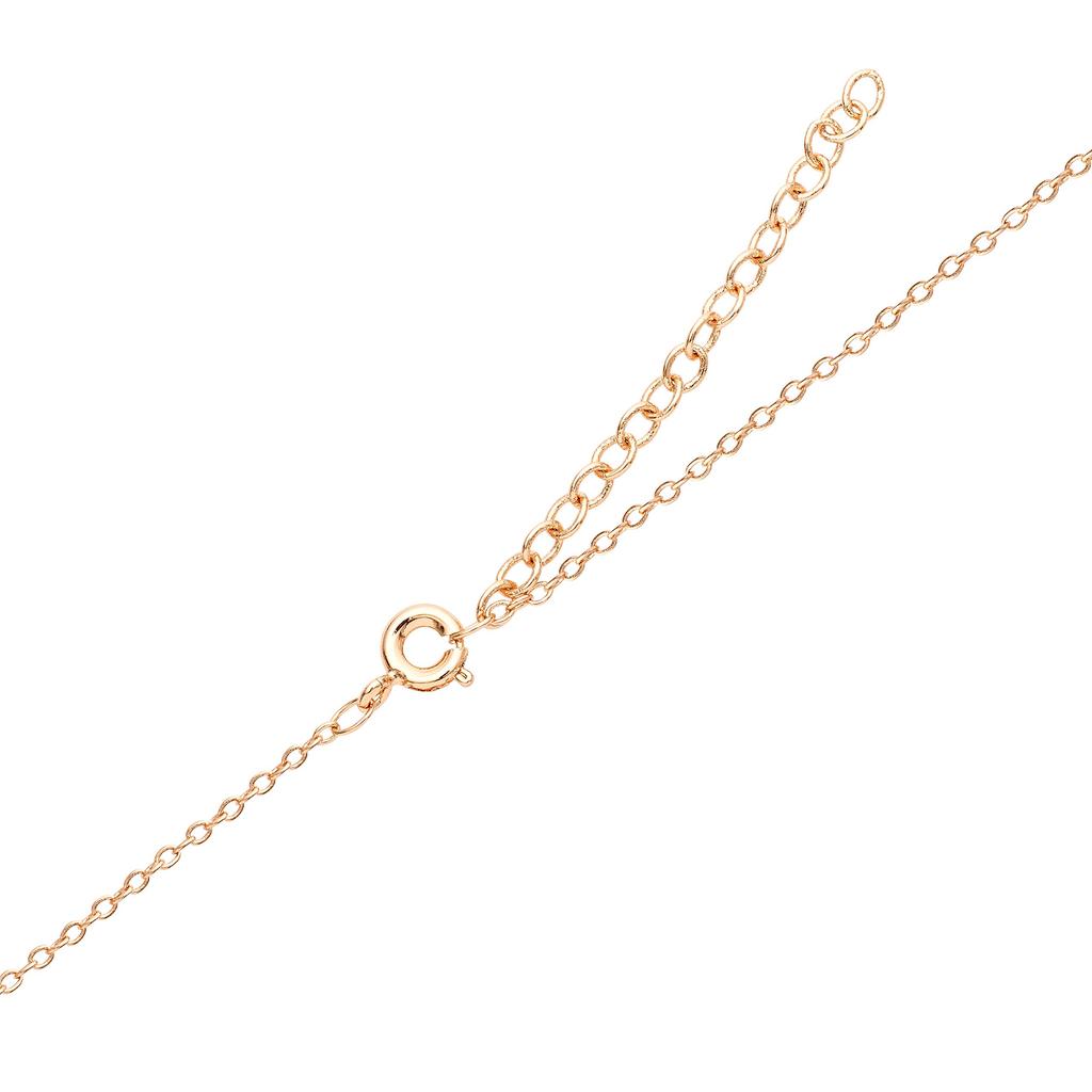 Disney Ювелирные изделия Минни Маус Позолоченное ожерелье с кубическим цирконием 90-летие Розовый Микки