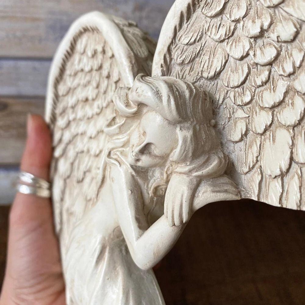 Красивый подарок Скульптура богинь Украшение дверного проема Скульптура крыла ангела Подвеска крыла ангела