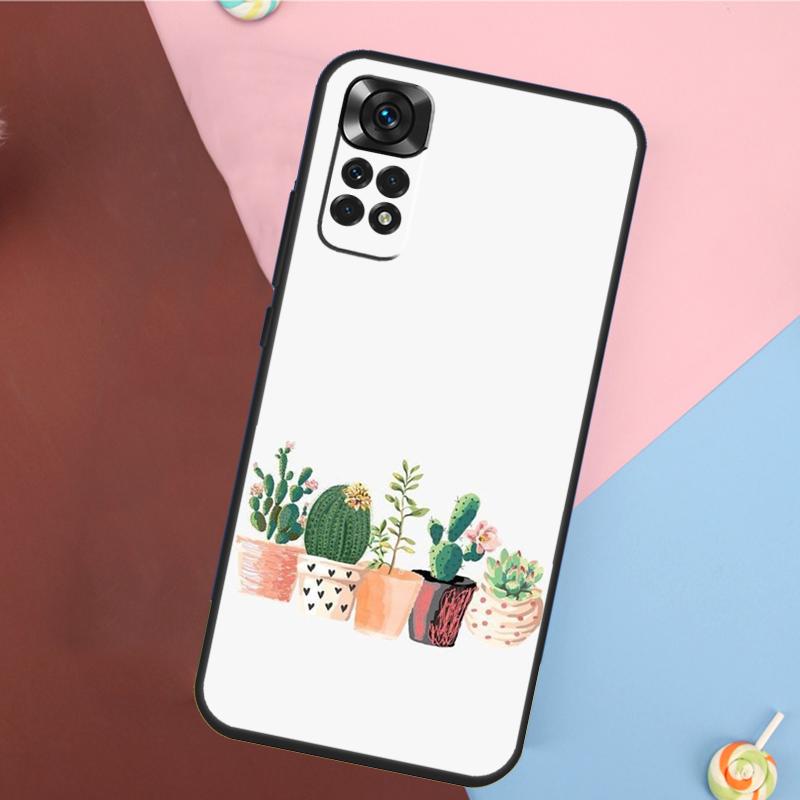 ЧЕХОЛ CACTUS BANANA РЕТРО ВИНТАЖ ЛЕТНИЙ для Xiaomi Redmi Note 14 13 12 9 10 11 Pro 9S 10S 11S 12S Redmi 14C 10C 12C 13C