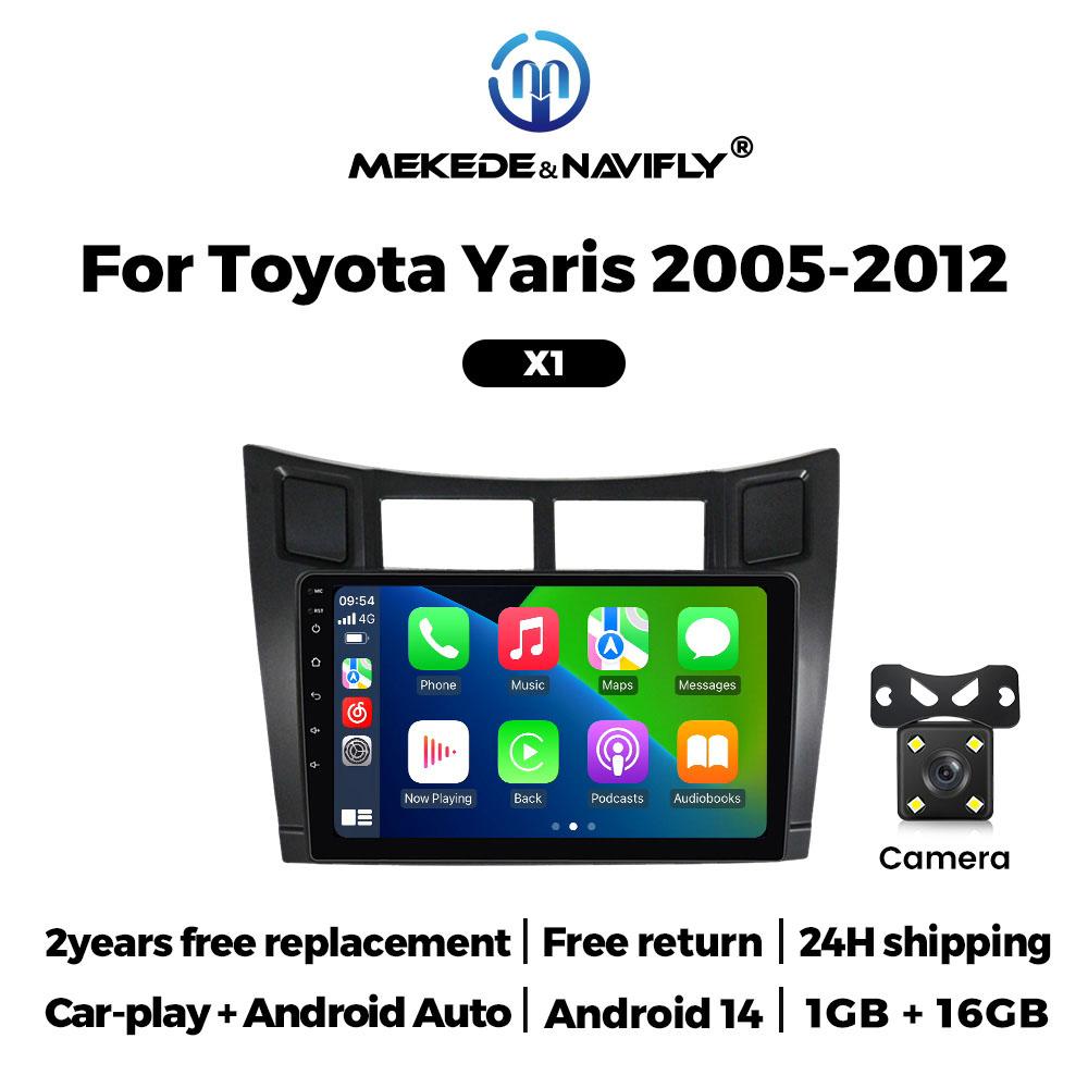 9 Inch 2 Din Car Play Android Auto Car Radio For Toyota Yaris 2005-2012 Wireless Carplay GPS Navigator Multimedia Player Stereo