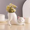 Super Cute Ceramic Cat Succulent Pot – Mini Flower Planter for Home & Garden Decor