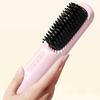 Cordless Hair Straightener Brush 3 Temp Adjustable Fast Heating USB Rechargeable Portable Negative