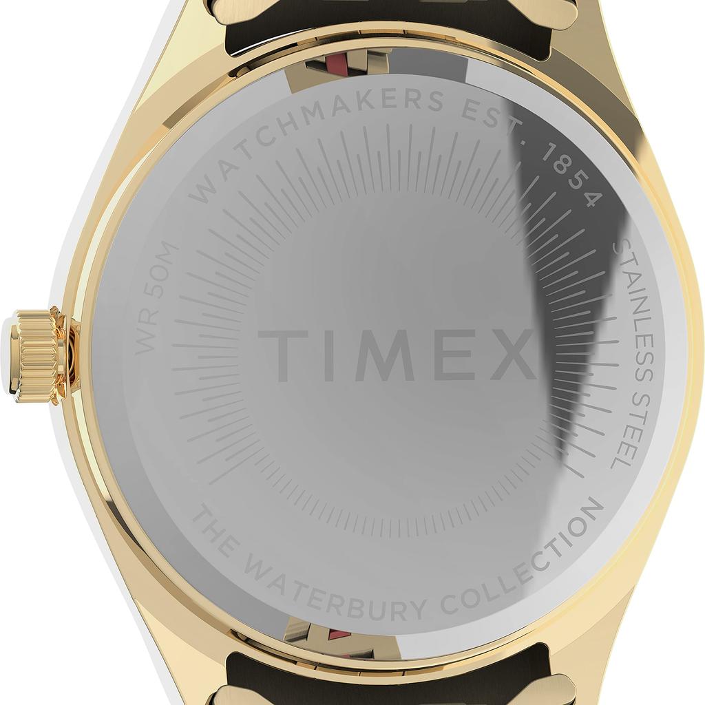 TIMEX Waterbury Quartz 5 ATM Водонепроницаемые Минеральное Стекло Оранжевый Циферблат Часы, Механизм, Водонепроницаемость, Стекло, Циферблат, TW2U82700, Женские [Оригинал]
