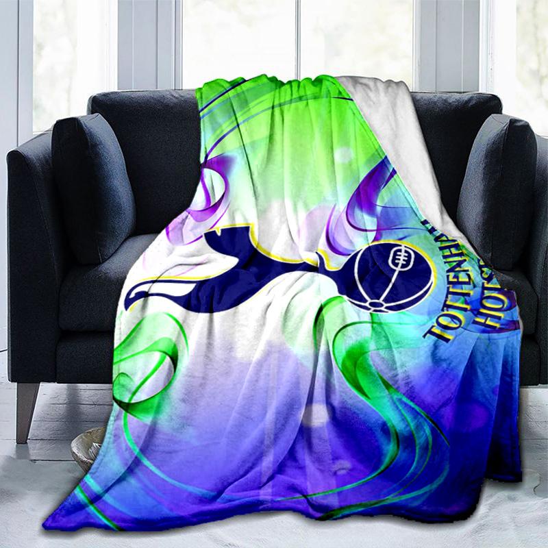 Tottenham Crest Design Printed Throws Blanket Soft Flannel Blankets for Couch Bed Gifts for Men Women Picnic blanket Christmas gifts
