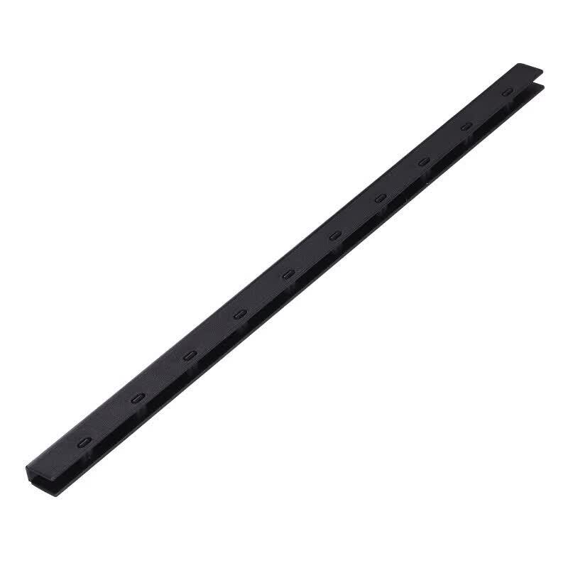 COMIX JT1050 10-Hole A4 Plastic Binding Strips, 5mm, Black, 50 Pack CN plug (adapter included)