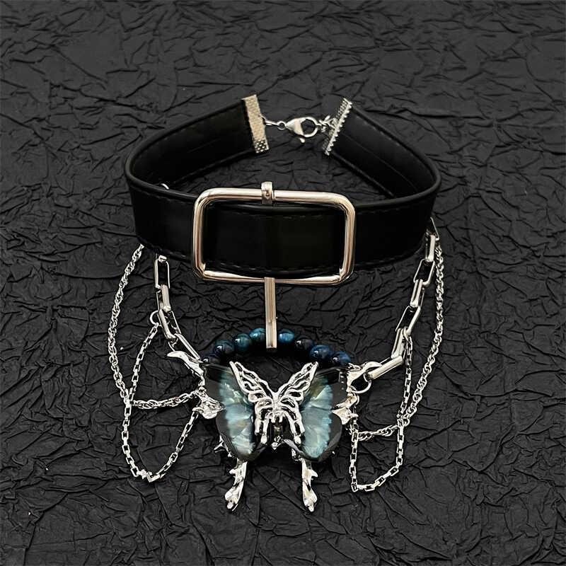 Ожерелье на ключицу «Фиолетовая бабочка» — Элегантный женский чокер с роскошным дизайном, издание 2025 года