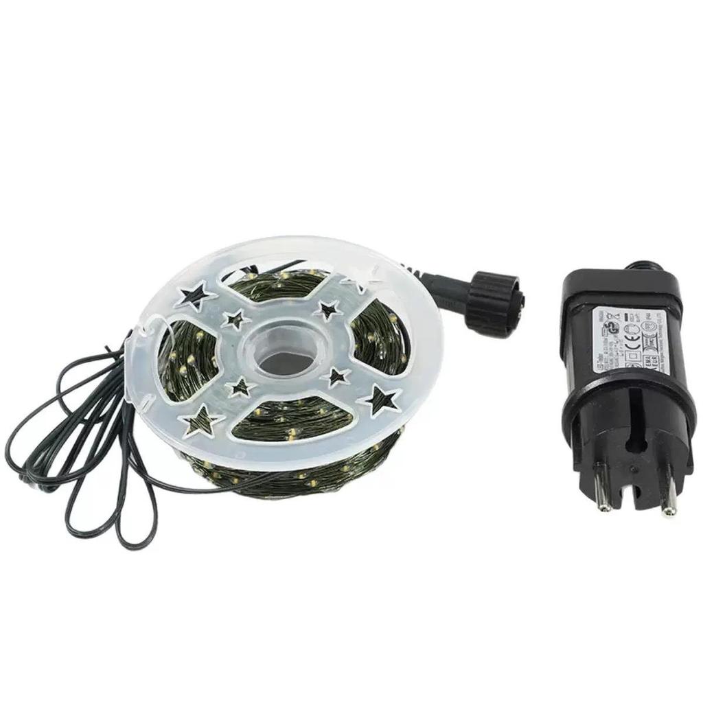 Cross-border LED Christmas Tree Copper String Lights, Dark Green Wire, Remote-Controlled, Mini Fairy Garland Lights for Decorative Atmosphere