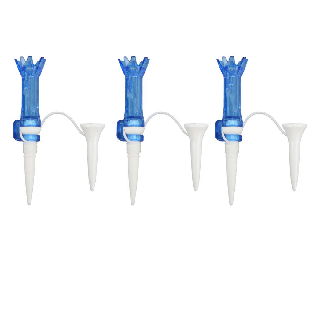 3pcs Flexible Golf Tees Set with 8 Claws Wear Resistance Portable Golf Training Ball Tees