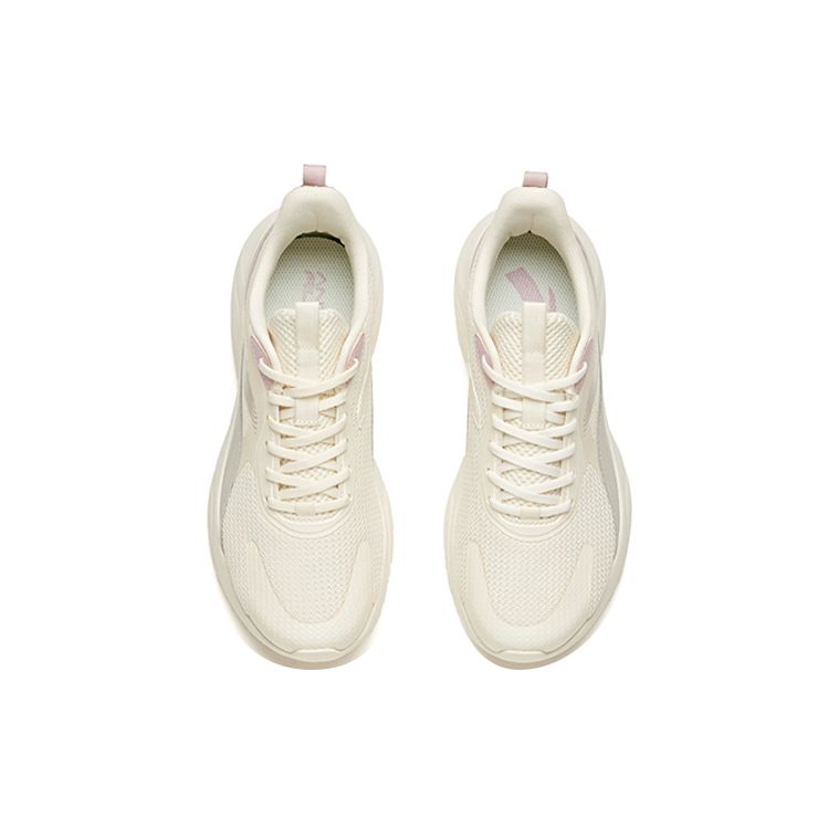Anta Дышащая сетка прочные низкие кроссовки женские кроссовки светло-бежевые 922035562-4