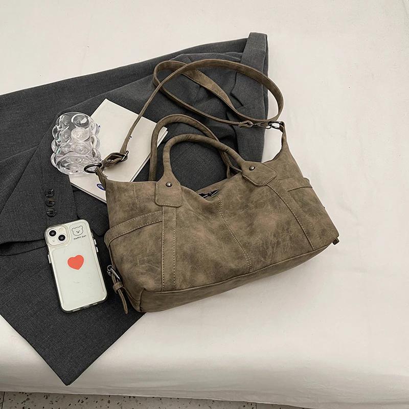 Винтажные женские сумки через плечо из искусственной кожи, модная сумка под мышку большой вместимости, женская сумка кроссбоди, сумки KTY