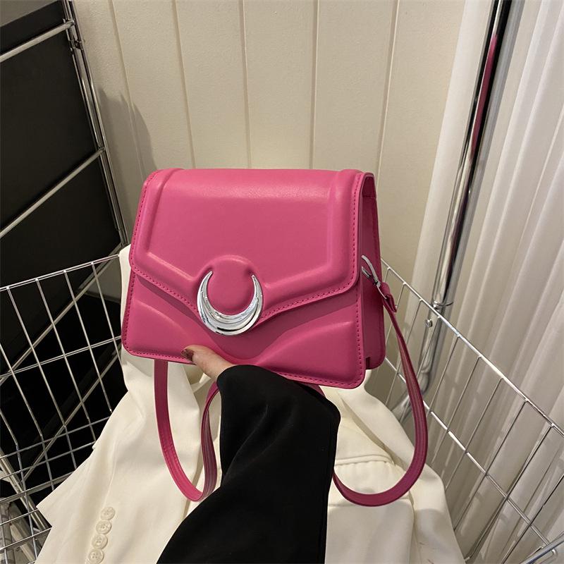 Высококачественная текстурированная сумка-полумесяц, маленькая квадратная сумка через плечо для женщин - Модный и универсальный стиль для通勤 2023