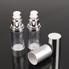 15/30/50Ml Uv Silver Lotion Bottle Empty Vacuum Pump Bottles Portable Facial Cream Foundation Airless Bottle Cosmetics Spray