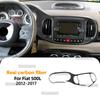 Настоящая мягкая карбоновая наклейка для Fiat 500L 2012 2013 2014 2015 2016 2017 Ручки дверей автомобиля, Отделка приборной панели, Рулевое колесо.