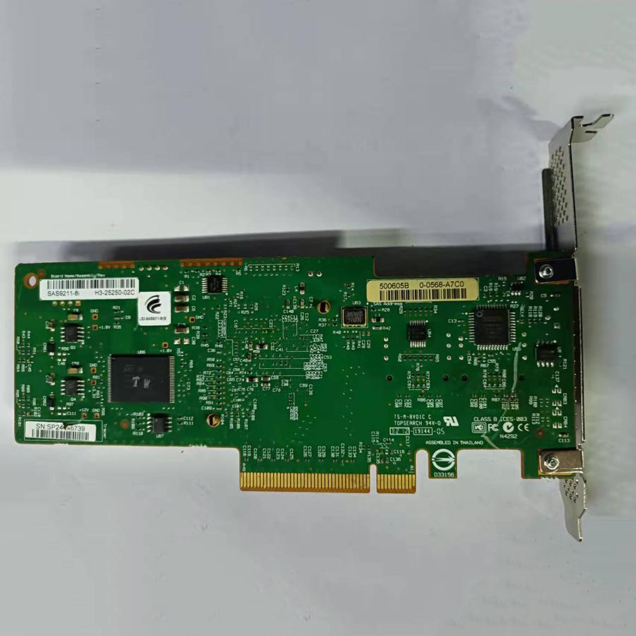 Для LSI SAS 9210-8i 8-портовая 6 Гбит/с PCIe HBA RAID SATA карта контроллера