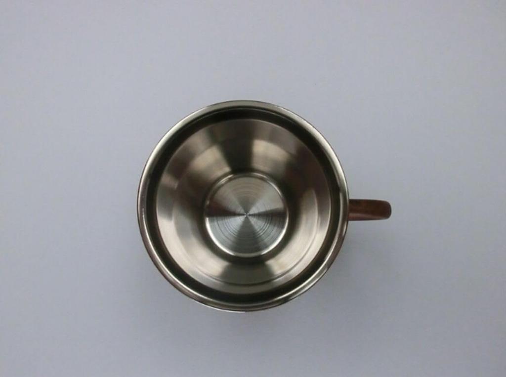 Wood Grain Stainless Steel Mug Imabari Towel Dishwasher Safe J-kitchens & Set, 360ml,