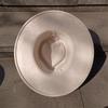 Vegan Suede Fedora Rancher Hats Blank Hats For Burning Multicolor Teardrop Shaped Top 9.5Cm Brim Unisex Jazz Hat Church Hat