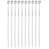 10Pcs Stainless Steel Barbecue Flat Skewer Grilling Tool for Party Outdoor Activities