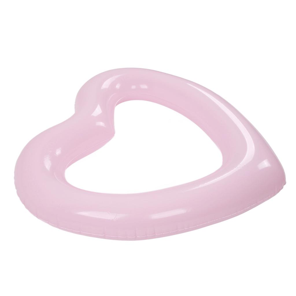 Heart Shaped Swimming Circle 120cm Thick Tear Resistant PVC Material Inflatable Pool Float Rings for Pool Party Beaches