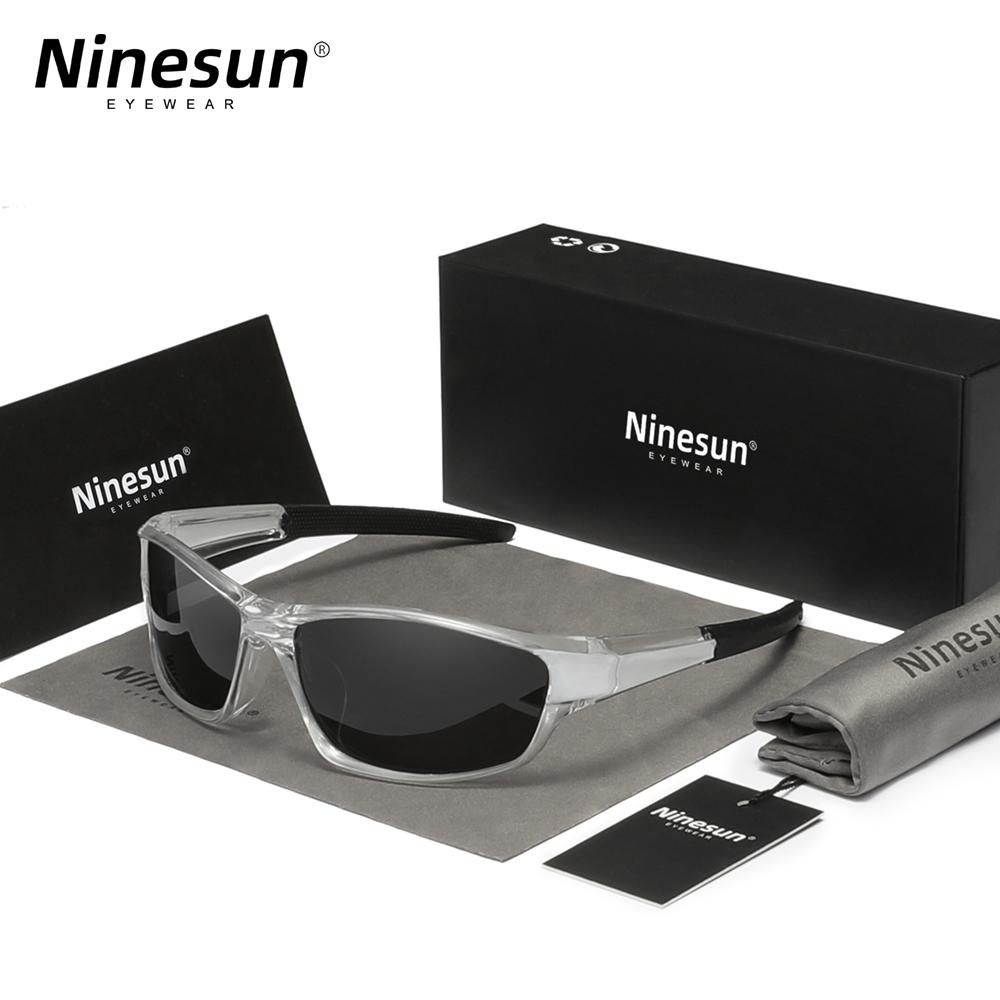 NINESUN Новый дизайн Спортивные мужские солнцезащитные очки Поляризованные УФ-линзы для велоспорта Модные очки Женские очки для верховой езды Сверхлегкие очки TR90