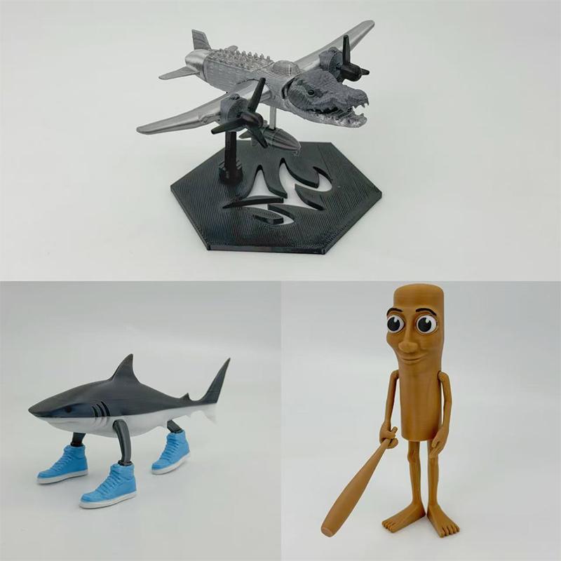 3D-печатная фигурка TungTungTung Sahur из дерева, палочка, игрушка-антистресс, креативные игрушки, украшения для дома, офиса, рабочего стола