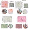 33x33cm Panel Rose Flower Wall 3D Rose Artificial Flower Backdrop  Birthday Party