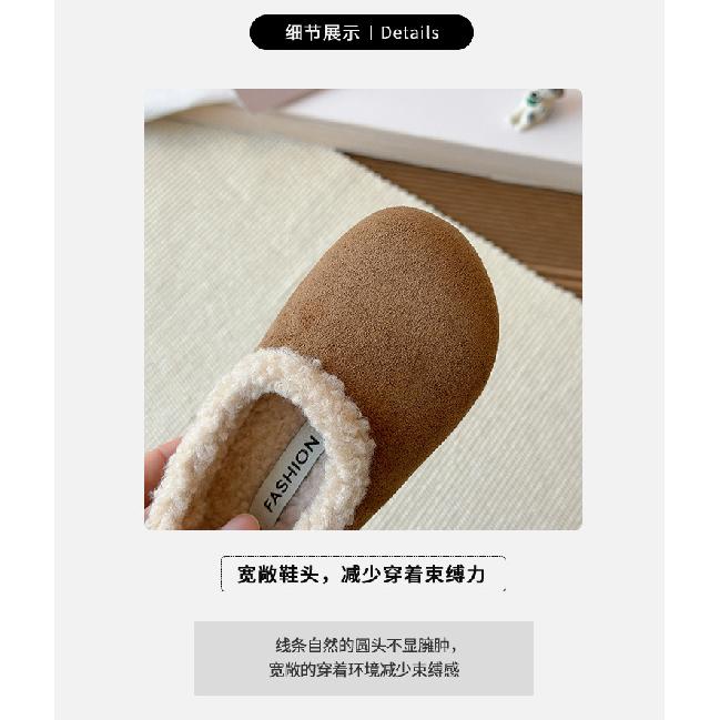 Children's fleece-lined thickened cotton shoes, new autumn and winter models, boys' Boken cotton shoes for small, medium, and large children, girls'