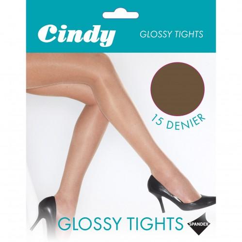 Cindy Женские/женские глянцевые колготки плотностью 15 ден (1 пара)