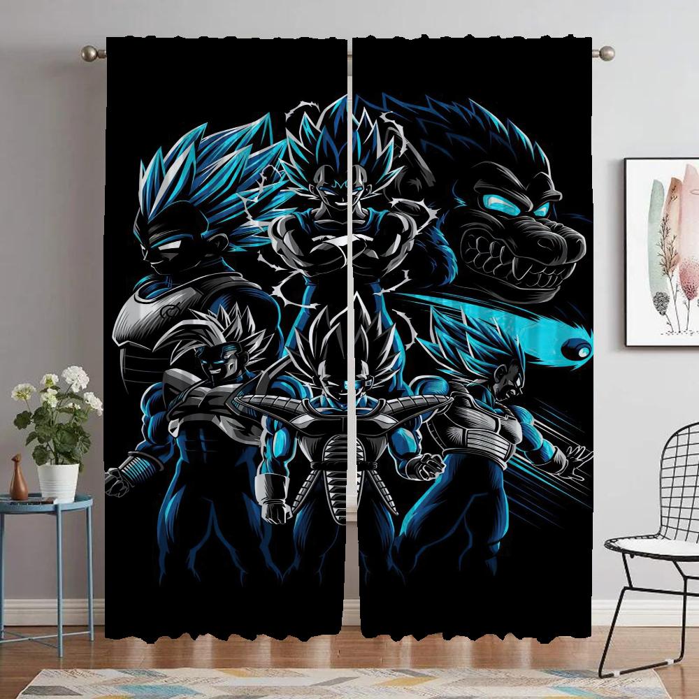 Dragons Elegant Room Curtains for Living Room Blackout Curtain Partition Home Interior Curtains 2 Pieces Tulle for Bedroom Child