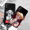 Черный чехол для Xiaomi Redmi 13C Note 9 iPhone XR 7 8 14 15 11 12 13 X XS Pro Max Samsung A25 S23 S24 FE Ultra Plus Toga Himiko