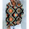 Aztec Western Ethnic Style Hoodies 3D Print Women Retro Streetwear Oversized Pullovers Hoodie Hooded Sweatshirts Woman Clothing